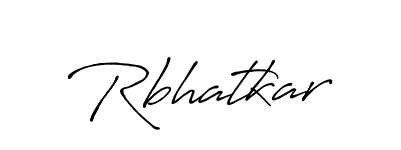 How to make Rbhatkar signature? Antro_Vectra_Bolder is a professional autograph style. Create handwritten signature for Rbhatkar name. Rbhatkar signature style 7 images and pictures png