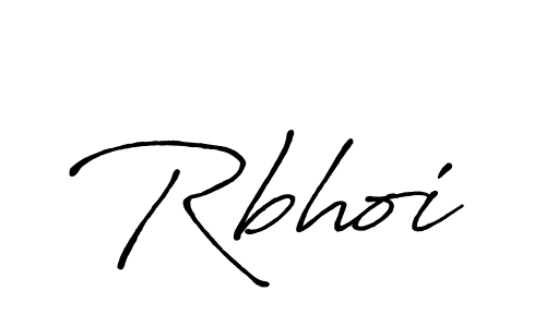 How to make Rbhoi signature? Antro_Vectra_Bolder is a professional autograph style. Create handwritten signature for Rbhoi name. Rbhoi signature style 7 images and pictures png