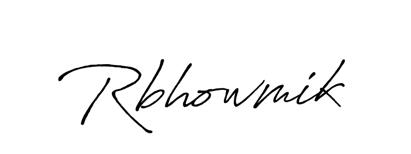 Also You can easily find your signature by using the search form. We will create Rbhowmik name handwritten signature images for you free of cost using Antro_Vectra_Bolder sign style. Rbhowmik signature style 7 images and pictures png