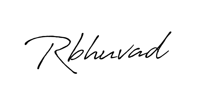 How to make Rbhuvad signature? Antro_Vectra_Bolder is a professional autograph style. Create handwritten signature for Rbhuvad name. Rbhuvad signature style 7 images and pictures png