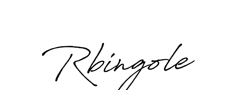 How to make Rbingole signature? Antro_Vectra_Bolder is a professional autograph style. Create handwritten signature for Rbingole name. Rbingole signature style 7 images and pictures png