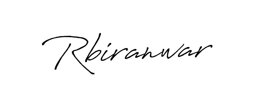 How to make Rbiranwar name signature. Use Antro_Vectra_Bolder style for creating short signs online. This is the latest handwritten sign. Rbiranwar signature style 7 images and pictures png