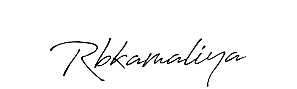 How to make Rbkamaliya signature? Antro_Vectra_Bolder is a professional autograph style. Create handwritten signature for Rbkamaliya name. Rbkamaliya signature style 7 images and pictures png