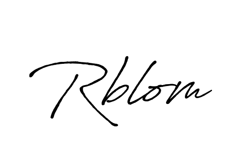 The best way (Antro_Vectra_Bolder) to make a short signature is to pick only two or three words in your name. The name Rblom include a total of six letters. For converting this name. Rblom signature style 7 images and pictures png