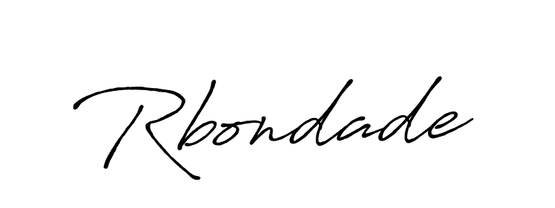 Create a beautiful signature design for name Rbondade. With this signature (Antro_Vectra_Bolder) fonts, you can make a handwritten signature for free. Rbondade signature style 7 images and pictures png