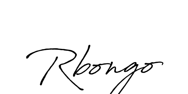 Make a beautiful signature design for name Rbongo. With this signature (Antro_Vectra_Bolder) style, you can create a handwritten signature for free. Rbongo signature style 7 images and pictures png