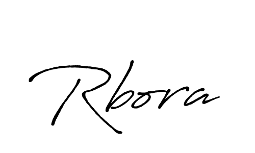 Create a beautiful signature design for name Rbora. With this signature (Antro_Vectra_Bolder) fonts, you can make a handwritten signature for free. Rbora signature style 7 images and pictures png