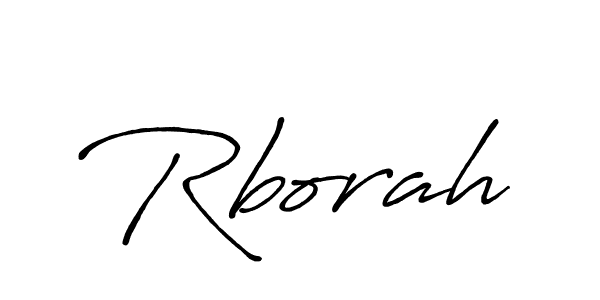 Create a beautiful signature design for name Rborah. With this signature (Antro_Vectra_Bolder) fonts, you can make a handwritten signature for free. Rborah signature style 7 images and pictures png