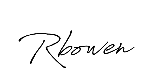 Antro_Vectra_Bolder is a professional signature style that is perfect for those who want to add a touch of class to their signature. It is also a great choice for those who want to make their signature more unique. Get Rbowen name to fancy signature for free. Rbowen signature style 7 images and pictures png