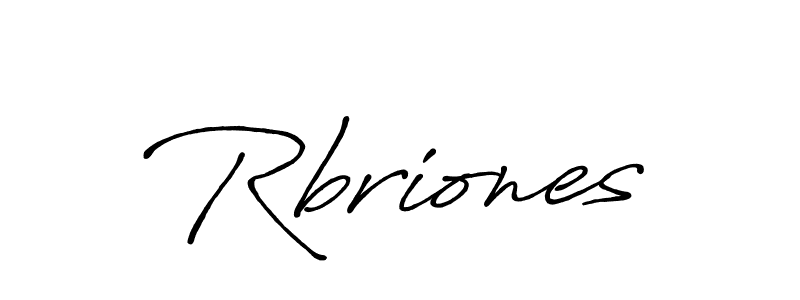 How to make Rbriones signature? Antro_Vectra_Bolder is a professional autograph style. Create handwritten signature for Rbriones name. Rbriones signature style 7 images and pictures png