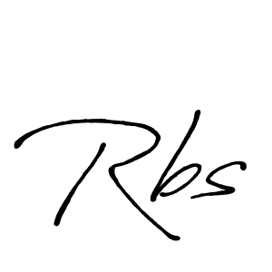 Make a beautiful signature design for name Rbs. With this signature (Antro_Vectra_Bolder) style, you can create a handwritten signature for free. Rbs signature style 7 images and pictures png