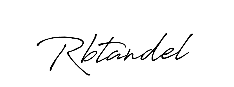 Make a beautiful signature design for name Rbtandel. With this signature (Antro_Vectra_Bolder) style, you can create a handwritten signature for free. Rbtandel signature style 7 images and pictures png