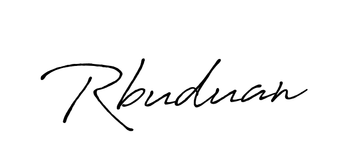 Also we have Rbuduan name is the best signature style. Create professional handwritten signature collection using Antro_Vectra_Bolder autograph style. Rbuduan signature style 7 images and pictures png
