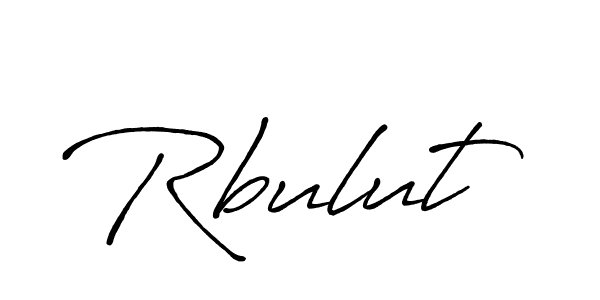 Design your own signature with our free online signature maker. With this signature software, you can create a handwritten (Antro_Vectra_Bolder) signature for name Rbulut. Rbulut signature style 7 images and pictures png