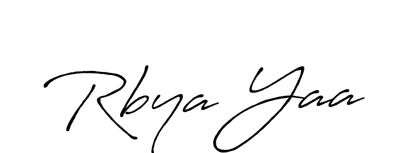 Make a short Rbya Yaa signature style. Manage your documents anywhere anytime using Antro_Vectra_Bolder. Create and add eSignatures, submit forms, share and send files easily. Rbya Yaa signature style 7 images and pictures png