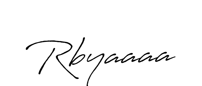 Create a beautiful signature design for name Rbyaaaa. With this signature (Antro_Vectra_Bolder) fonts, you can make a handwritten signature for free. Rbyaaaa signature style 7 images and pictures png