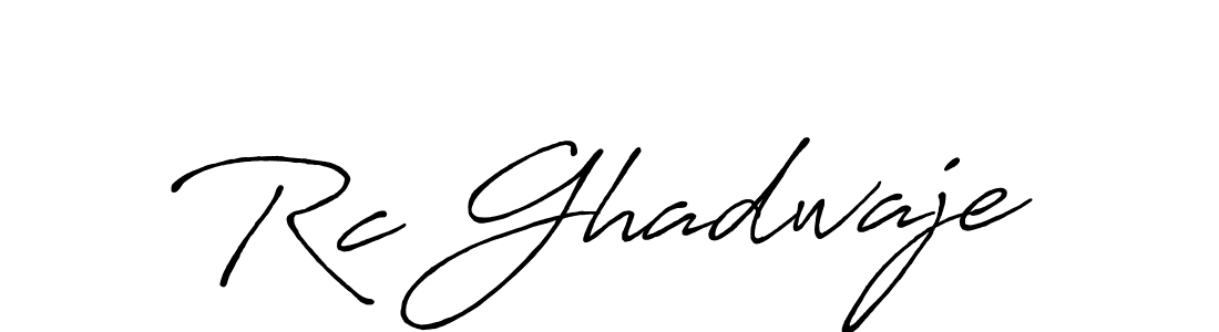 How to make Rc Ghadwaje signature? Antro_Vectra_Bolder is a professional autograph style. Create handwritten signature for Rc Ghadwaje name. Rc Ghadwaje signature style 7 images and pictures png