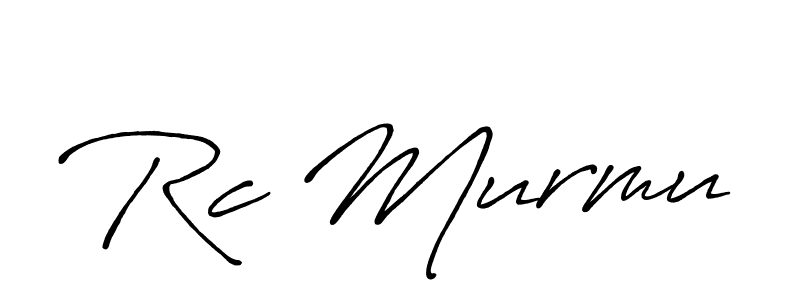 Similarly Antro_Vectra_Bolder is the best handwritten signature design. Signature creator online .You can use it as an online autograph creator for name Rc Murmu. Rc Murmu signature style 7 images and pictures png