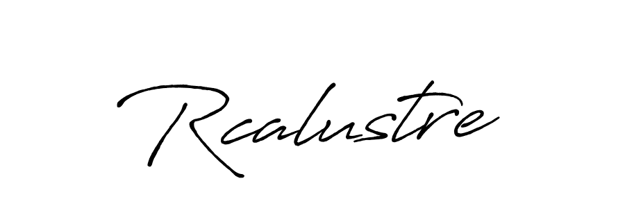 Design your own signature with our free online signature maker. With this signature software, you can create a handwritten (Antro_Vectra_Bolder) signature for name Rcalustre. Rcalustre signature style 7 images and pictures png