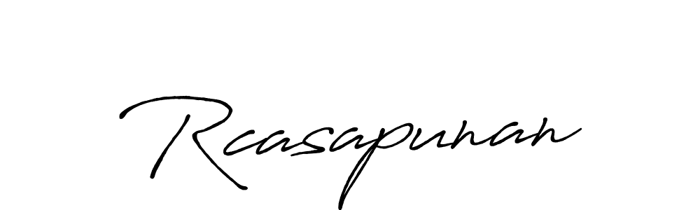 The best way (Antro_Vectra_Bolder) to make a short signature is to pick only two or three words in your name. The name Rcasapunan include a total of six letters. For converting this name. Rcasapunan signature style 7 images and pictures png