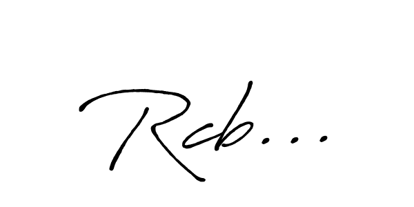 if you are searching for the best signature style for your name Rcb.... so please give up your signature search. here we have designed multiple signature styles  using Antro_Vectra_Bolder. Rcb... signature style 7 images and pictures png