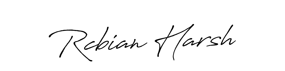 It looks lik you need a new signature style for name Rcbian Harsh. Design unique handwritten (Antro_Vectra_Bolder) signature with our free signature maker in just a few clicks. Rcbian Harsh signature style 7 images and pictures png
