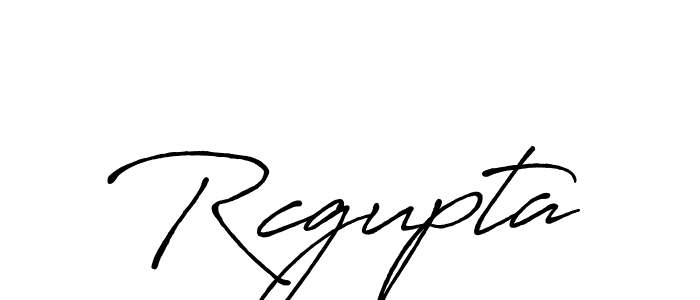 Make a beautiful signature design for name Rcgupta. With this signature (Antro_Vectra_Bolder) style, you can create a handwritten signature for free. Rcgupta signature style 7 images and pictures png