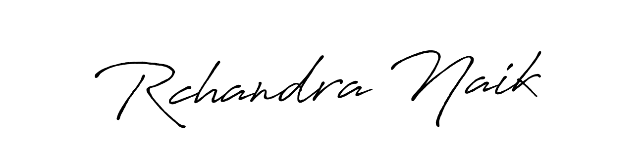 Use a signature maker to create a handwritten signature online. With this signature software, you can design (Antro_Vectra_Bolder) your own signature for name Rchandra Naik. Rchandra Naik signature style 7 images and pictures png