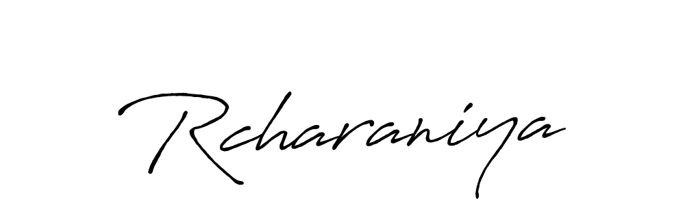 Antro_Vectra_Bolder is a professional signature style that is perfect for those who want to add a touch of class to their signature. It is also a great choice for those who want to make their signature more unique. Get Rcharaniya name to fancy signature for free. Rcharaniya signature style 7 images and pictures png
