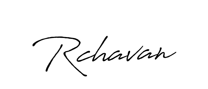 Design your own signature with our free online signature maker. With this signature software, you can create a handwritten (Antro_Vectra_Bolder) signature for name Rchavan. Rchavan signature style 7 images and pictures png