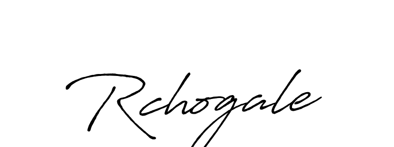 Make a beautiful signature design for name Rchogale. With this signature (Antro_Vectra_Bolder) style, you can create a handwritten signature for free. Rchogale signature style 7 images and pictures png