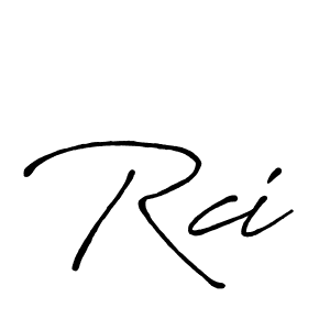 Best and Professional Signature Style for Rci. Antro_Vectra_Bolder Best Signature Style Collection. Rci signature style 7 images and pictures png