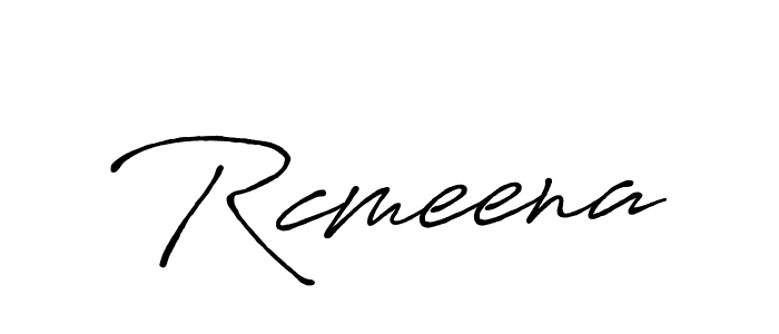 Design your own signature with our free online signature maker. With this signature software, you can create a handwritten (Antro_Vectra_Bolder) signature for name Rcmeena. Rcmeena signature style 7 images and pictures png