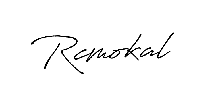 if you are searching for the best signature style for your name Rcmokal. so please give up your signature search. here we have designed multiple signature styles  using Antro_Vectra_Bolder. Rcmokal signature style 7 images and pictures png