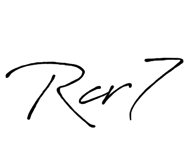 It looks lik you need a new signature style for name Rcr7. Design unique handwritten (Antro_Vectra_Bolder) signature with our free signature maker in just a few clicks. Rcr7 signature style 7 images and pictures png