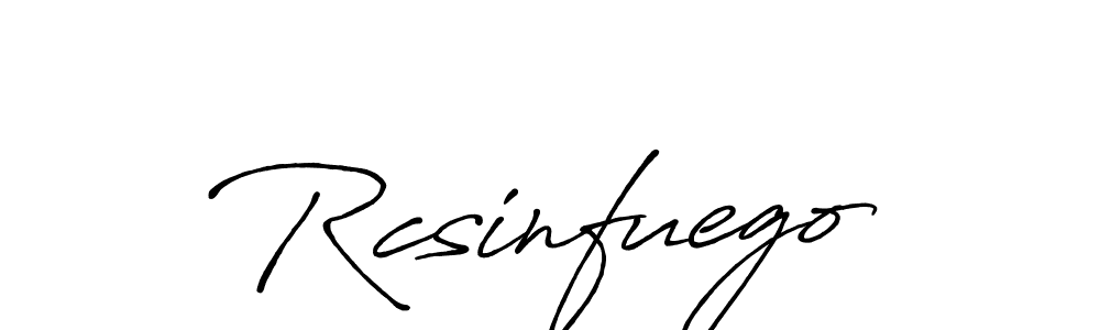 Create a beautiful signature design for name Rcsinfuego. With this signature (Antro_Vectra_Bolder) fonts, you can make a handwritten signature for free. Rcsinfuego signature style 7 images and pictures png