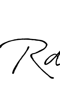 Make a beautiful signature design for name Rd. With this signature (Antro_Vectra_Bolder) style, you can create a handwritten signature for free. Rd signature style 7 images and pictures png
