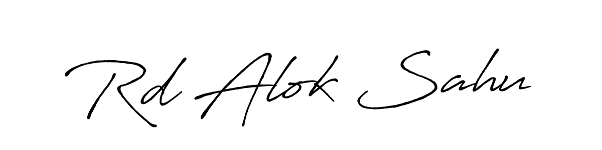 How to make Rd Alok Sahu signature? Antro_Vectra_Bolder is a professional autograph style. Create handwritten signature for Rd Alok Sahu name. Rd Alok Sahu signature style 7 images and pictures png