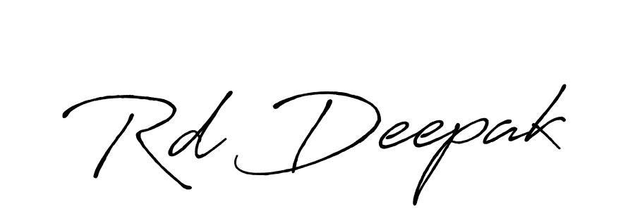 How to make Rd Deepak signature? Antro_Vectra_Bolder is a professional autograph style. Create handwritten signature for Rd Deepak name. Rd Deepak signature style 7 images and pictures png