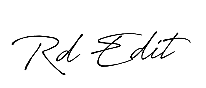 It looks lik you need a new signature style for name Rd Edit. Design unique handwritten (Antro_Vectra_Bolder) signature with our free signature maker in just a few clicks. Rd Edit signature style 7 images and pictures png