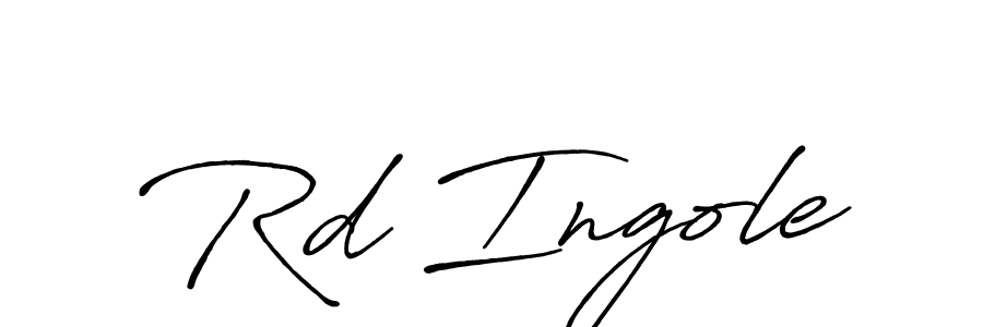 Create a beautiful signature design for name Rd Ingole. With this signature (Antro_Vectra_Bolder) fonts, you can make a handwritten signature for free. Rd Ingole signature style 7 images and pictures png