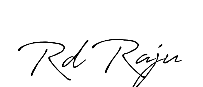 Use a signature maker to create a handwritten signature online. With this signature software, you can design (Antro_Vectra_Bolder) your own signature for name Rd Raju. Rd Raju signature style 7 images and pictures png