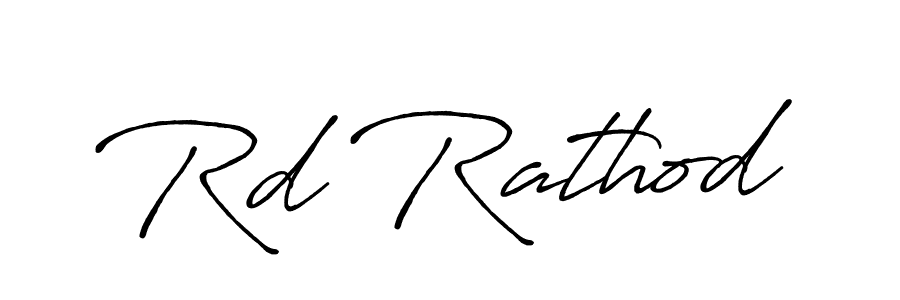 How to make Rd Rathod name signature. Use Antro_Vectra_Bolder style for creating short signs online. This is the latest handwritten sign. Rd Rathod signature style 7 images and pictures png