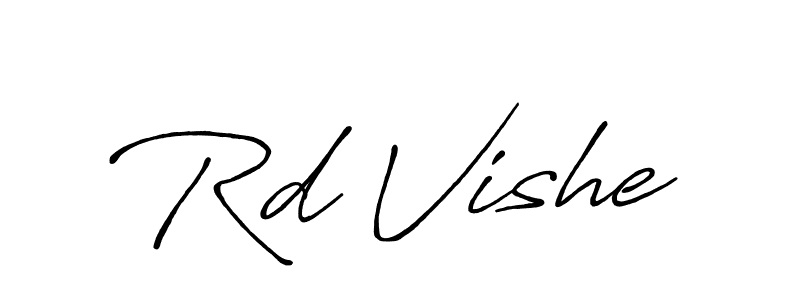 Use a signature maker to create a handwritten signature online. With this signature software, you can design (Antro_Vectra_Bolder) your own signature for name Rd Vishe. Rd Vishe signature style 7 images and pictures png