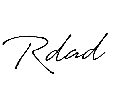 Also we have Rdad name is the best signature style. Create professional handwritten signature collection using Antro_Vectra_Bolder autograph style. Rdad signature style 7 images and pictures png