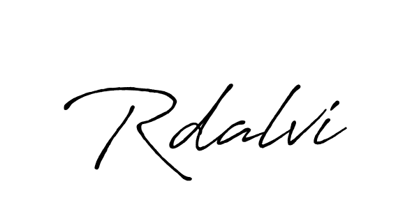 Rdalvi stylish signature style. Best Handwritten Sign (Antro_Vectra_Bolder) for my name. Handwritten Signature Collection Ideas for my name Rdalvi. Rdalvi signature style 7 images and pictures png