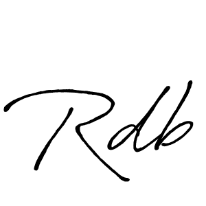 Also You can easily find your signature by using the search form. We will create Rdb name handwritten signature images for you free of cost using Antro_Vectra_Bolder sign style. Rdb signature style 7 images and pictures png