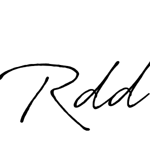 How to make Rdd signature? Antro_Vectra_Bolder is a professional autograph style. Create handwritten signature for Rdd name. Rdd signature style 7 images and pictures png