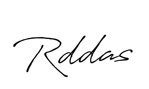 Make a beautiful signature design for name Rddas. With this signature (Antro_Vectra_Bolder) style, you can create a handwritten signature for free. Rddas signature style 7 images and pictures png