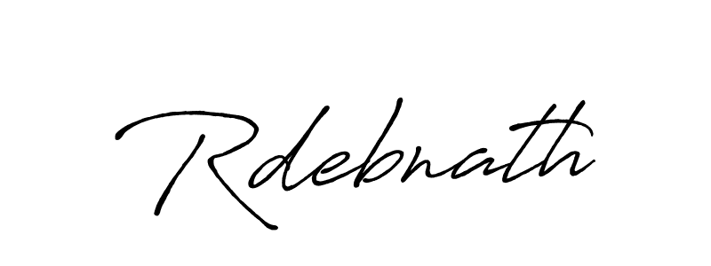 Create a beautiful signature design for name Rdebnath. With this signature (Antro_Vectra_Bolder) fonts, you can make a handwritten signature for free. Rdebnath signature style 7 images and pictures png